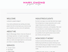 Tablet Screenshot of marychong.ca